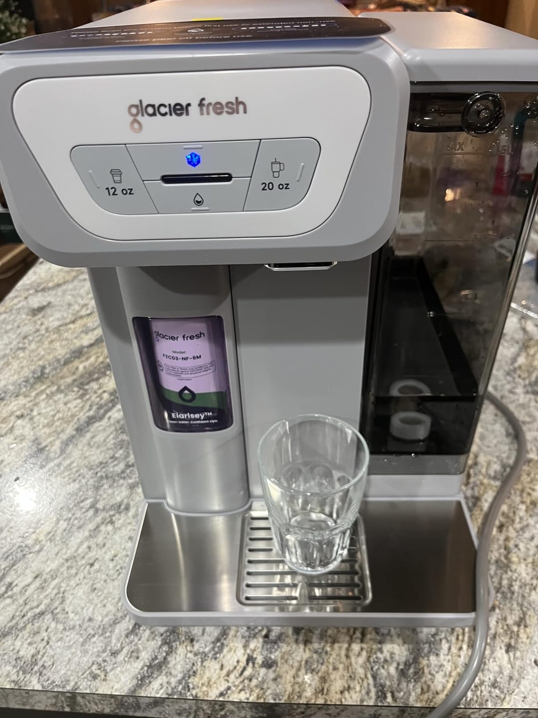 Customer photo review of GlacierFresh Coolon Countertop Cold Water Dispenser | Advanced Nano-Filtration & Instant Chilling