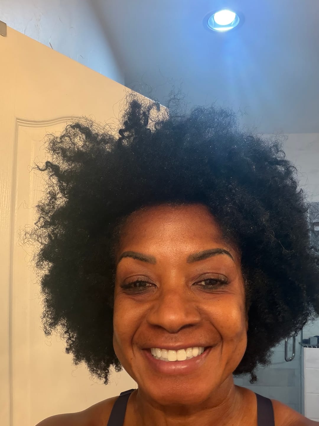 Customer photo review of Moisture Loc Conditioner and Daily Styler