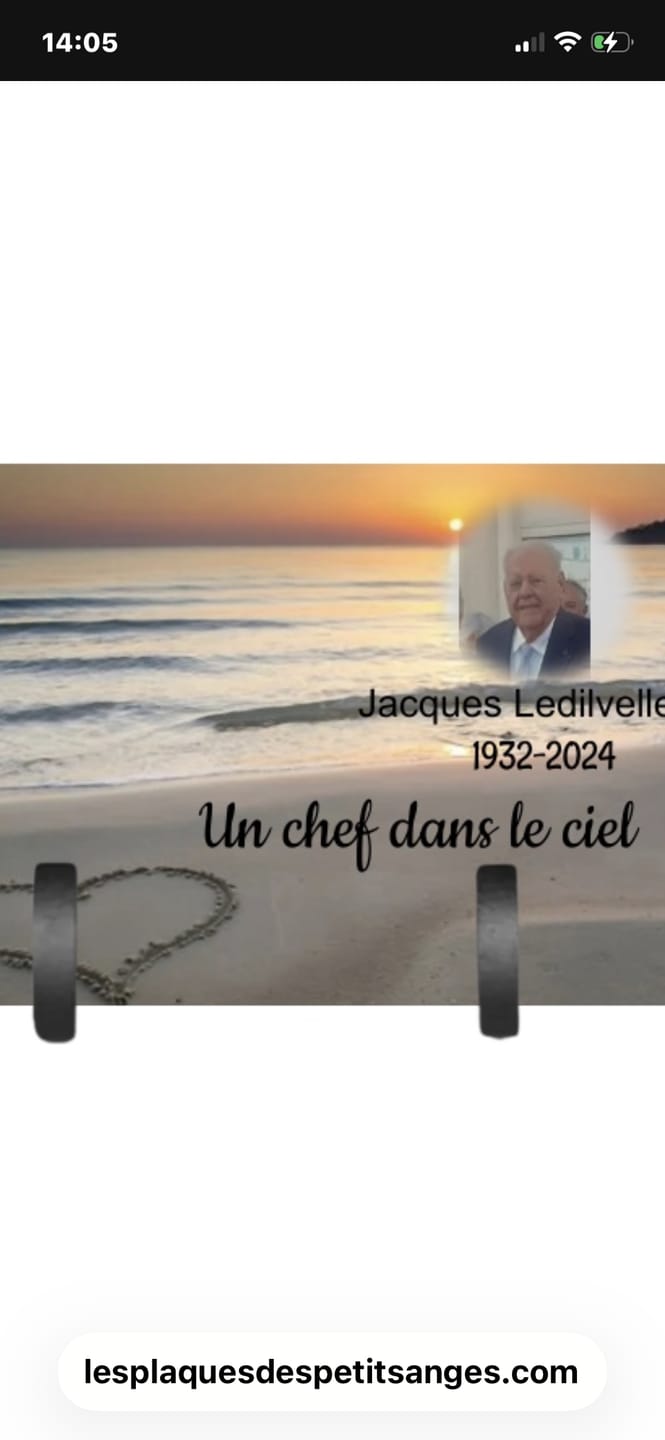 Customer photo review of Plaque Funéraire Bord de Plage