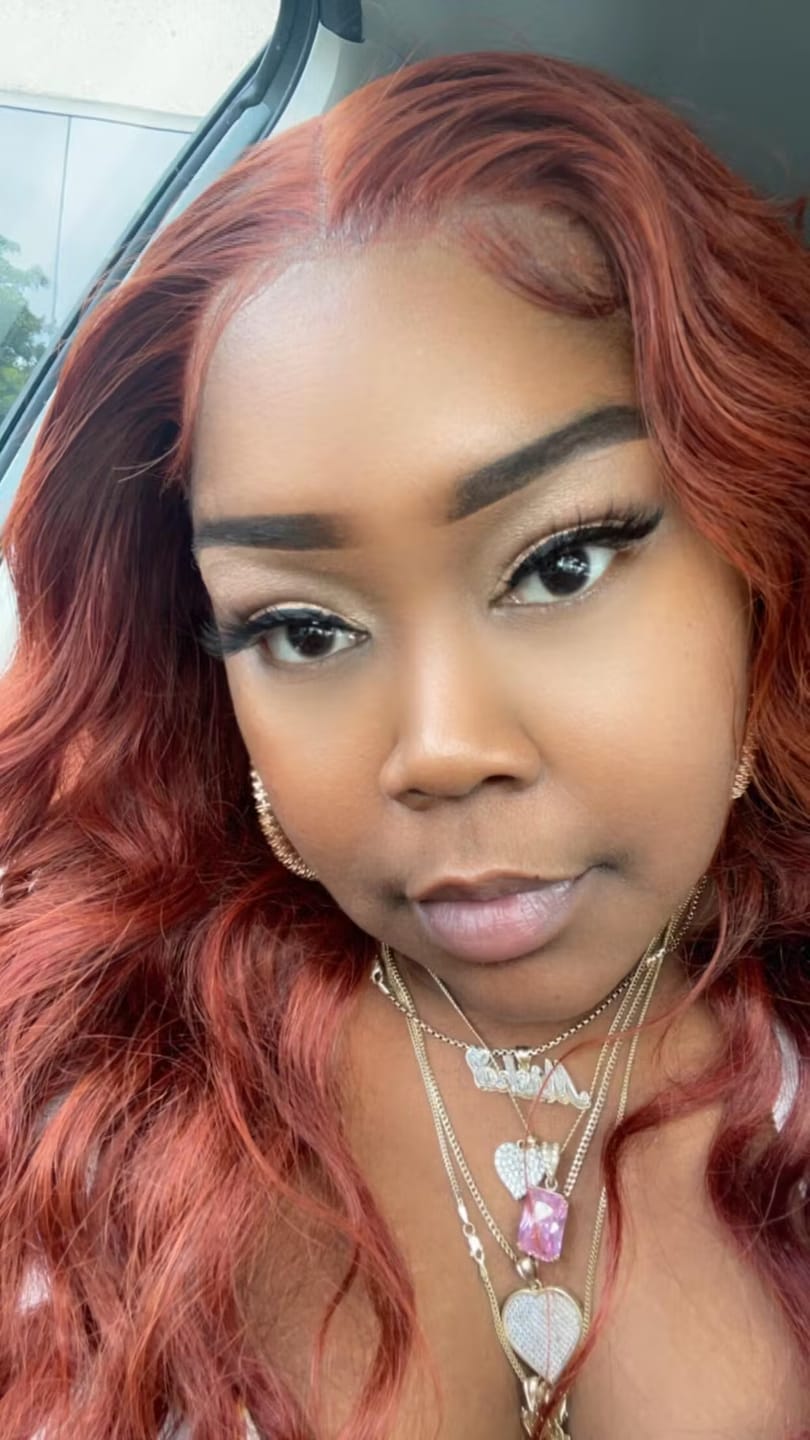 Customer photo review of Wavymy Wear & Go Reddish Brown 7x5 Glueless Lace Wigs Human Hair 180% Density