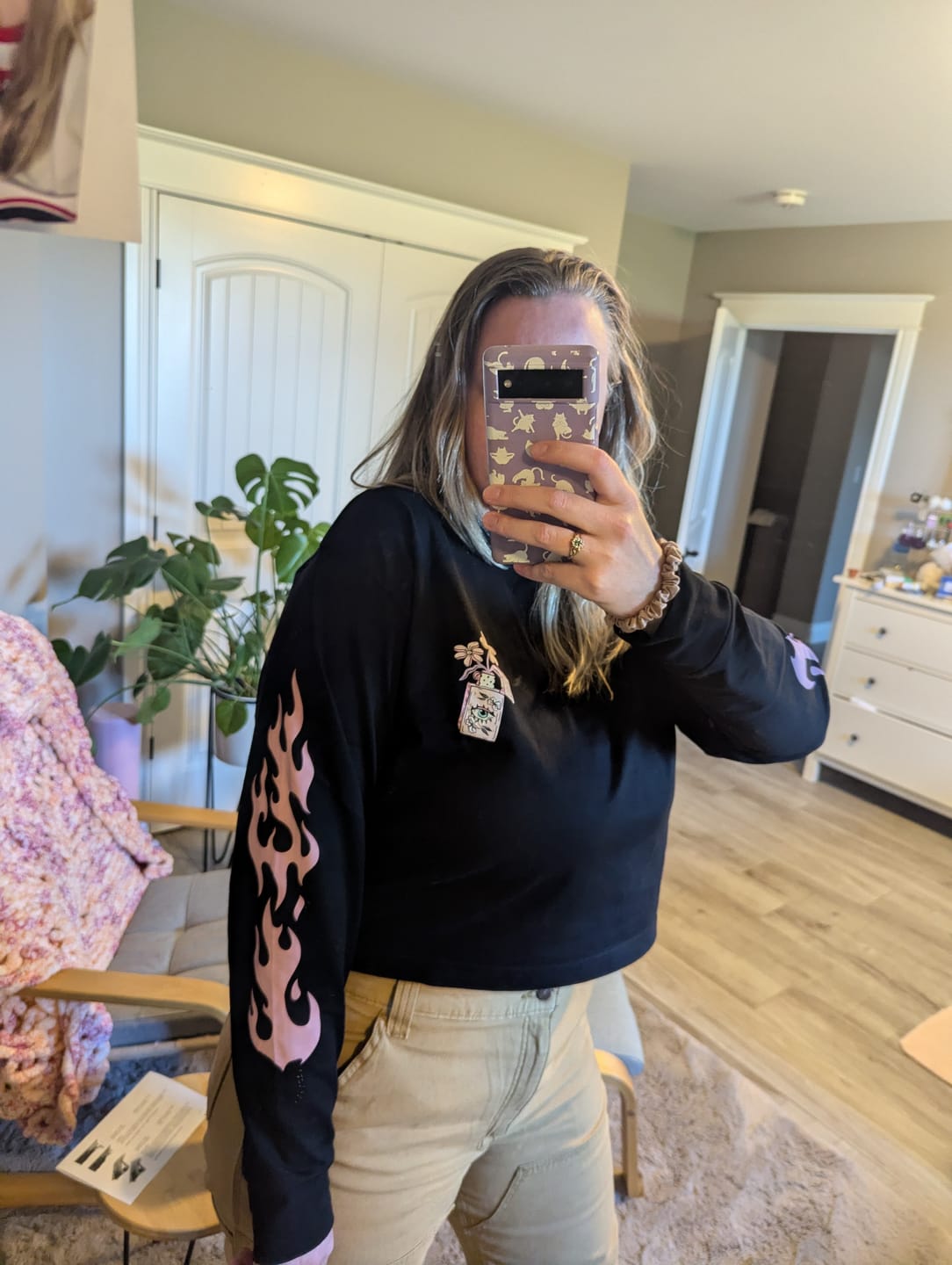 Customer photo review of Flaming Disaster Long Sleeve
