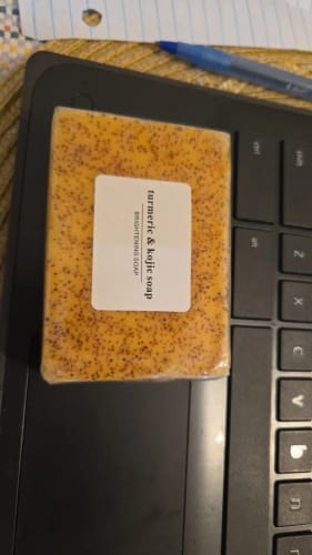 Customer photo review of Turmeric & Kojic Acid - Brightening Soap