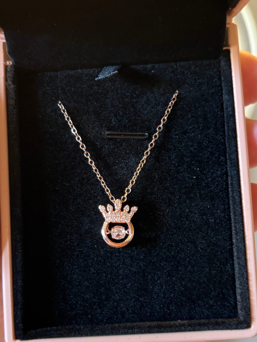 Customer photo review of Daughter | Straighten Your Crown Necklace