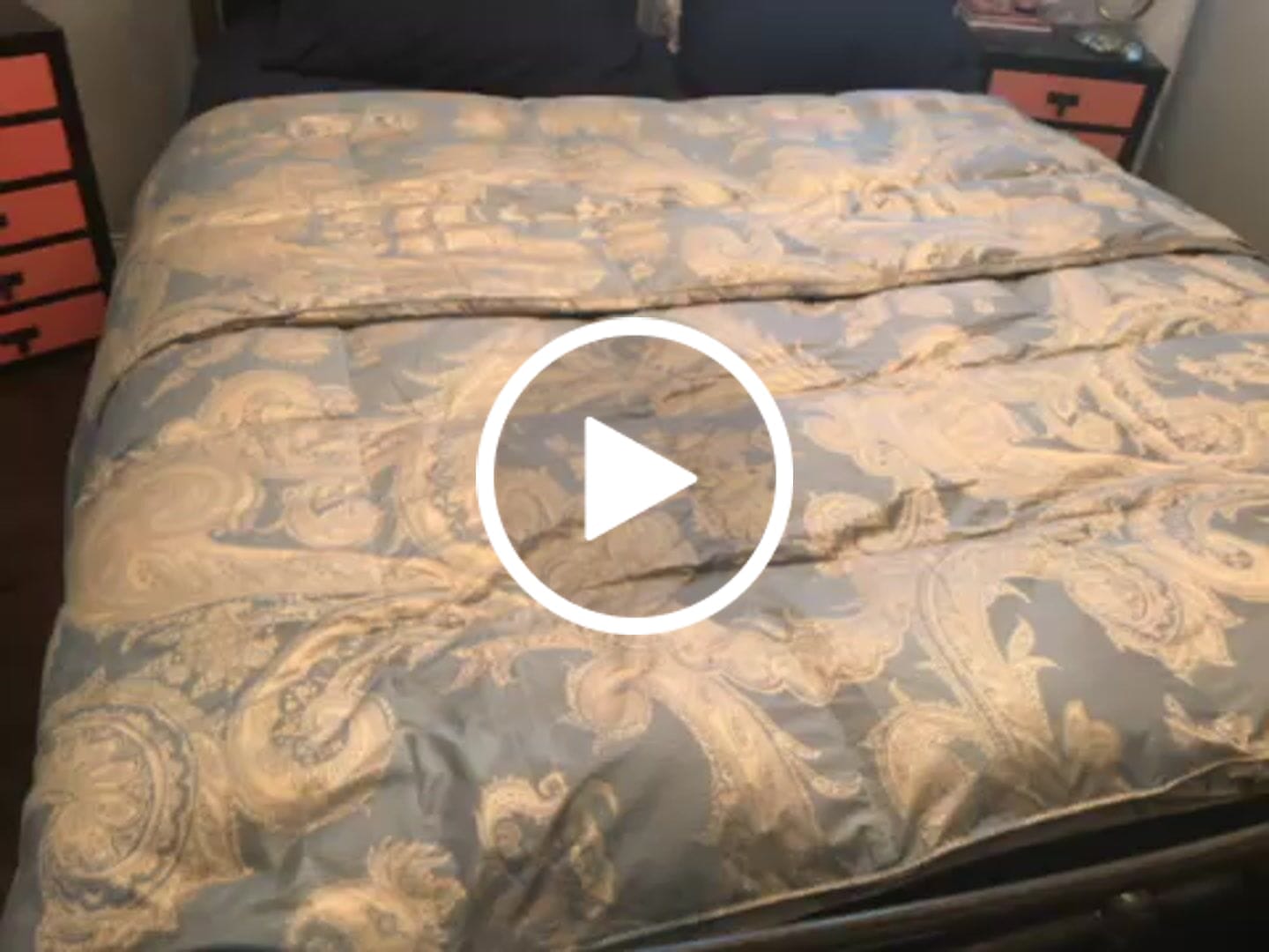 Customer video review of Deluxe Silk Goose Down Comforter