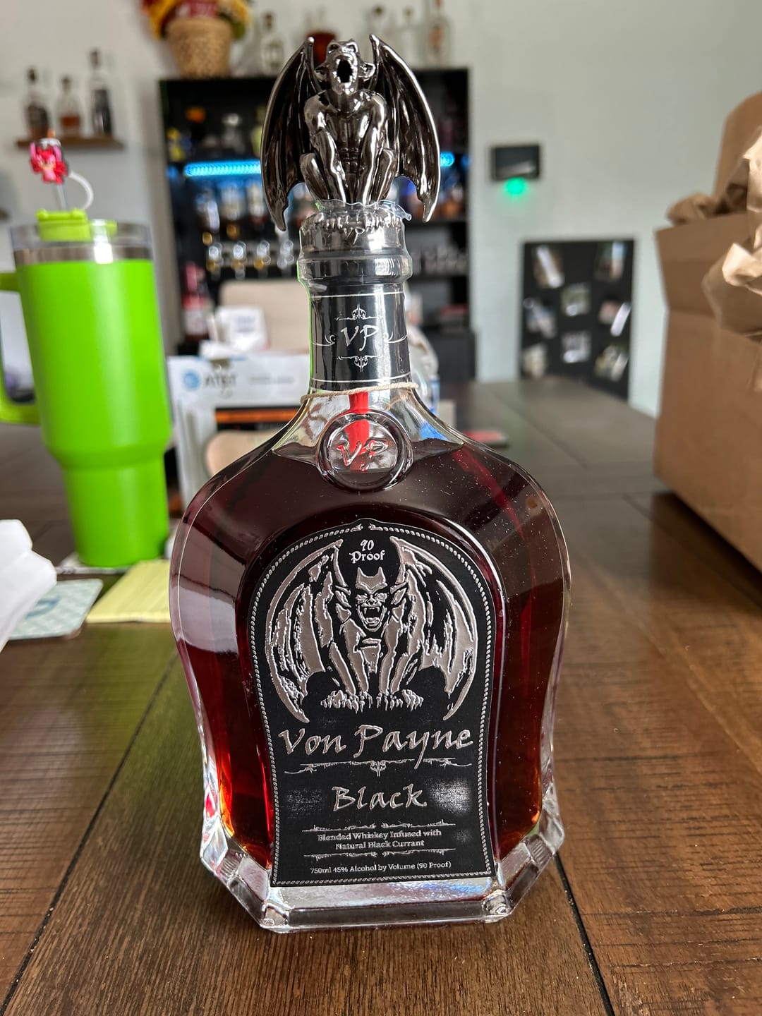 Customer photo review of Von Payne Black Blended Whiskey