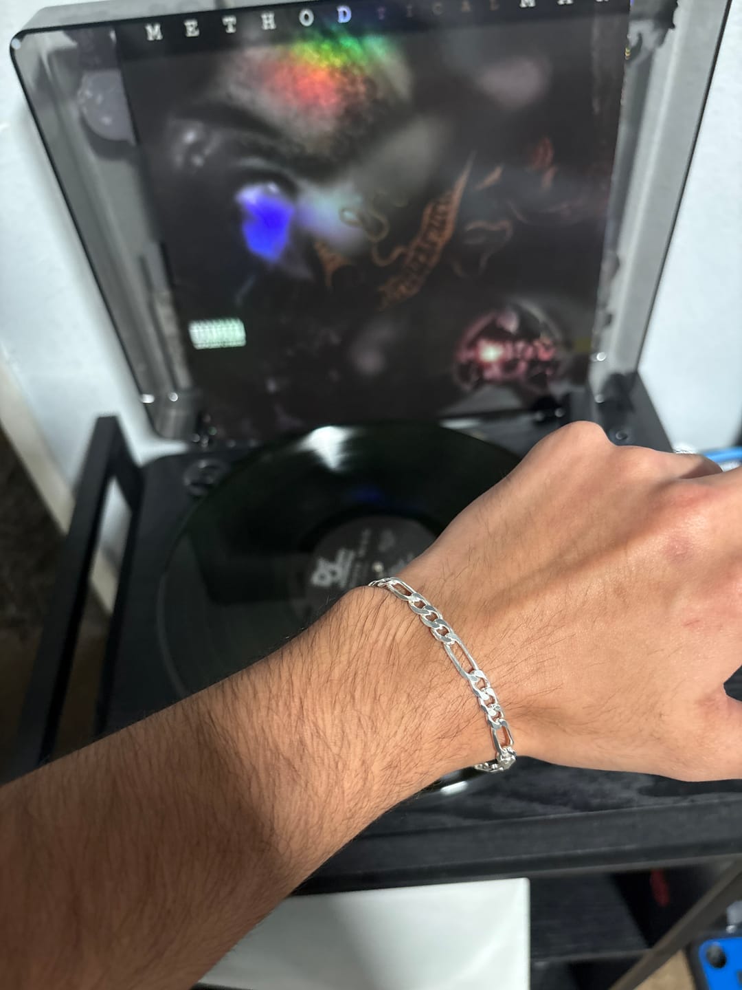 Customer photo review of SILVER FIGARO BRACELET