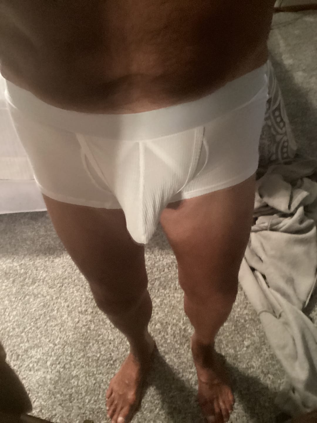 Customer photo review of 3 Pack Separate Ball Support Pouch Trunks