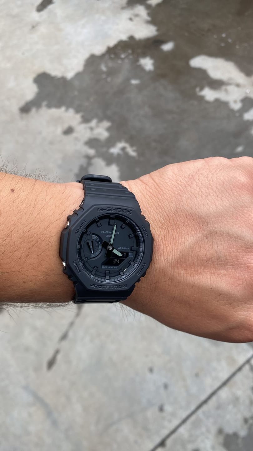 Customer photo review of Reloj Casio G-Shock Royal Oak "Casioak" GA-2100-1A1 Carbon Core Negro