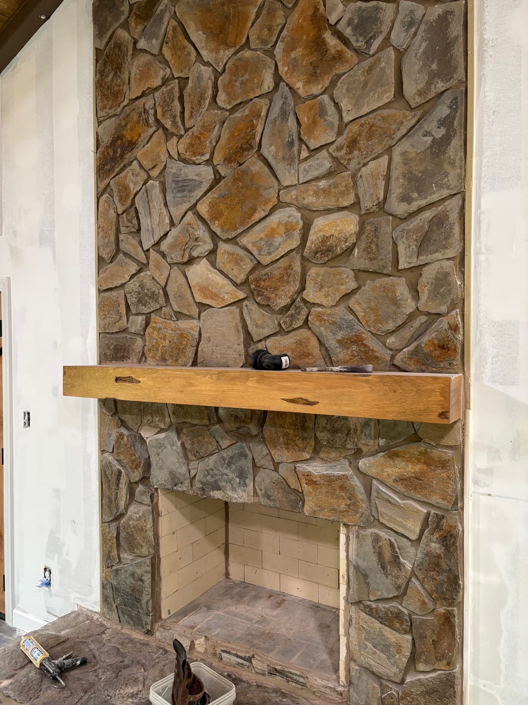 Customer photo review of Rustic Mantels