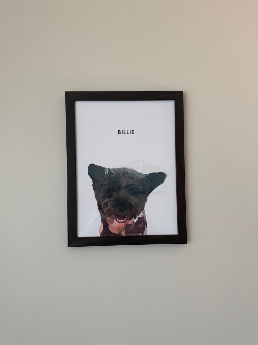 Customer photo review of Custom One Pet Portrait
