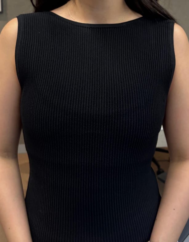 Customer photo review of Top Sin Espalda Sculpt Knit