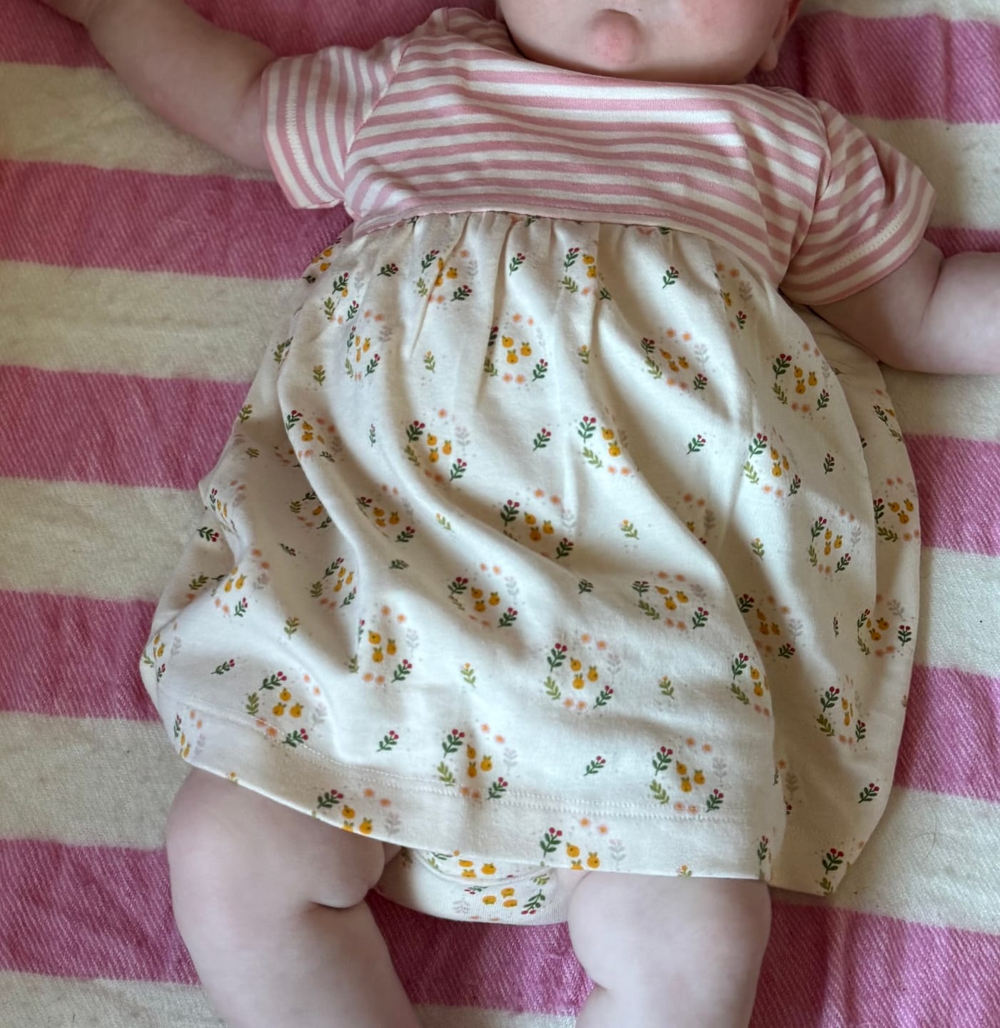Customer photo review of Quince Flowers Interlock Easy Peasy Dress
