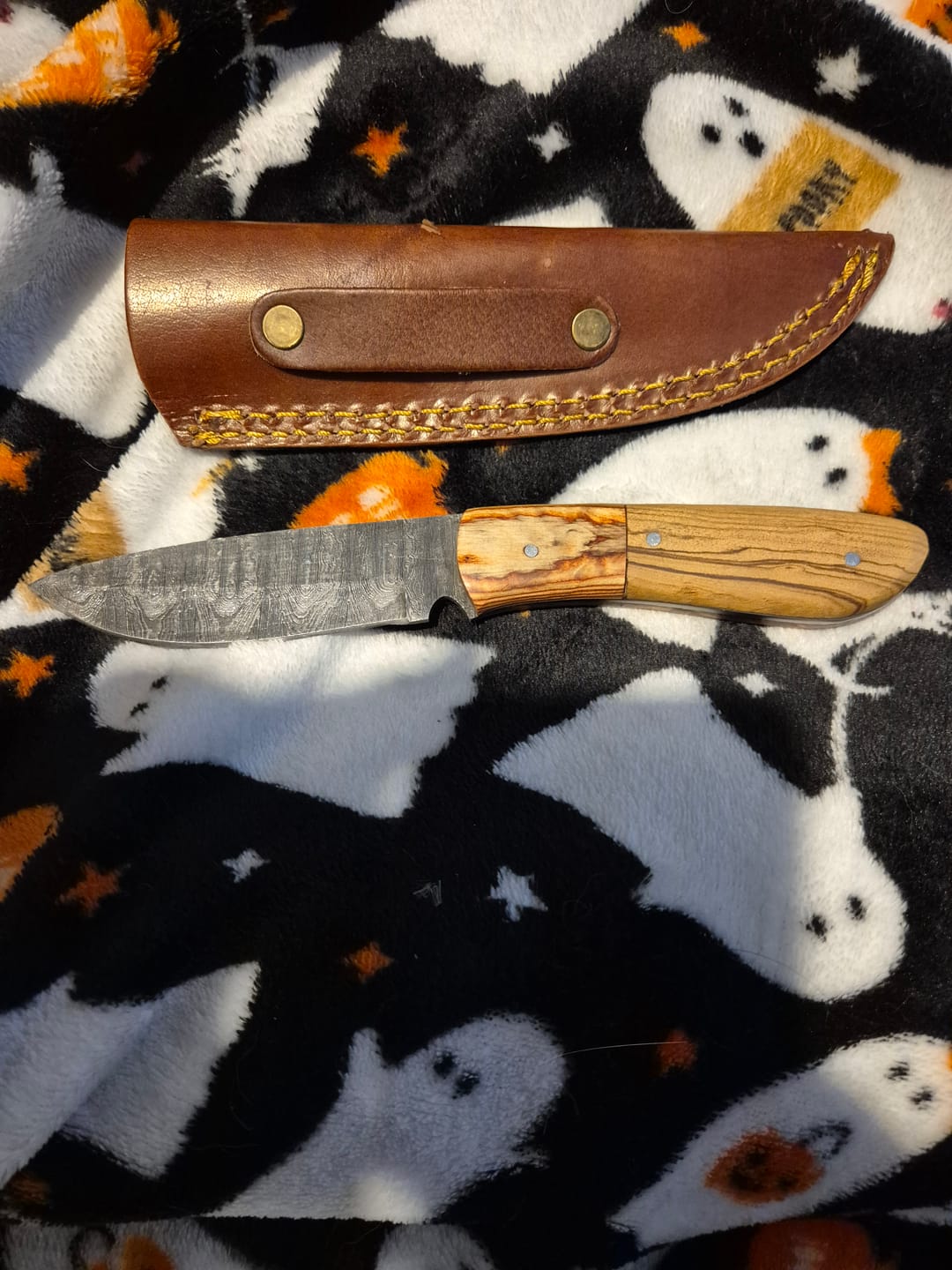 Customer photo review of Mystery Damascus Knife