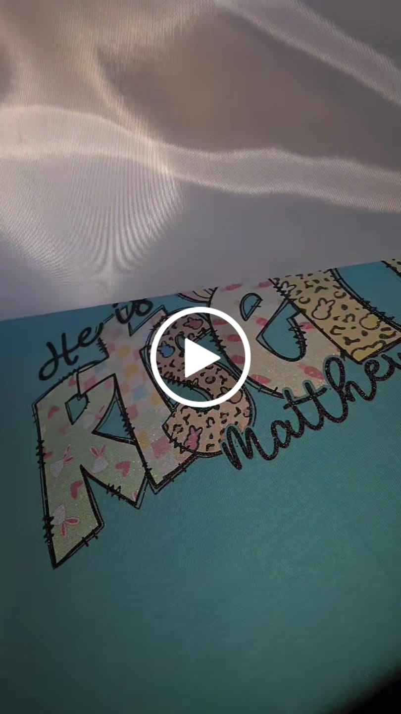 Customer video review of Custom DTF Transfers - We Print, You Press!