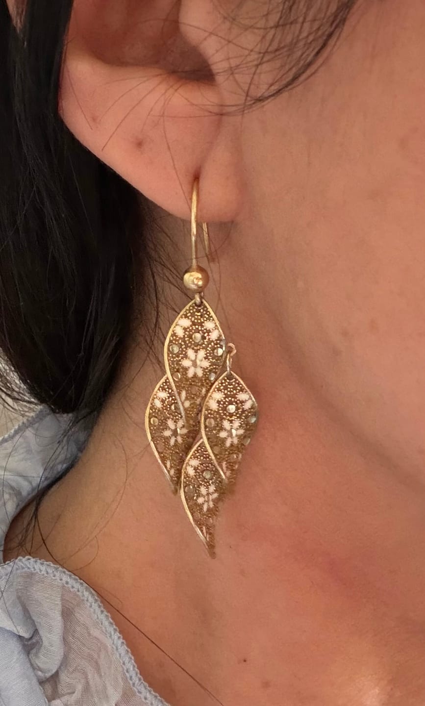 Customer photo review of ORECCHINI CHANDELIER FILIGRANA ARGENTO 925