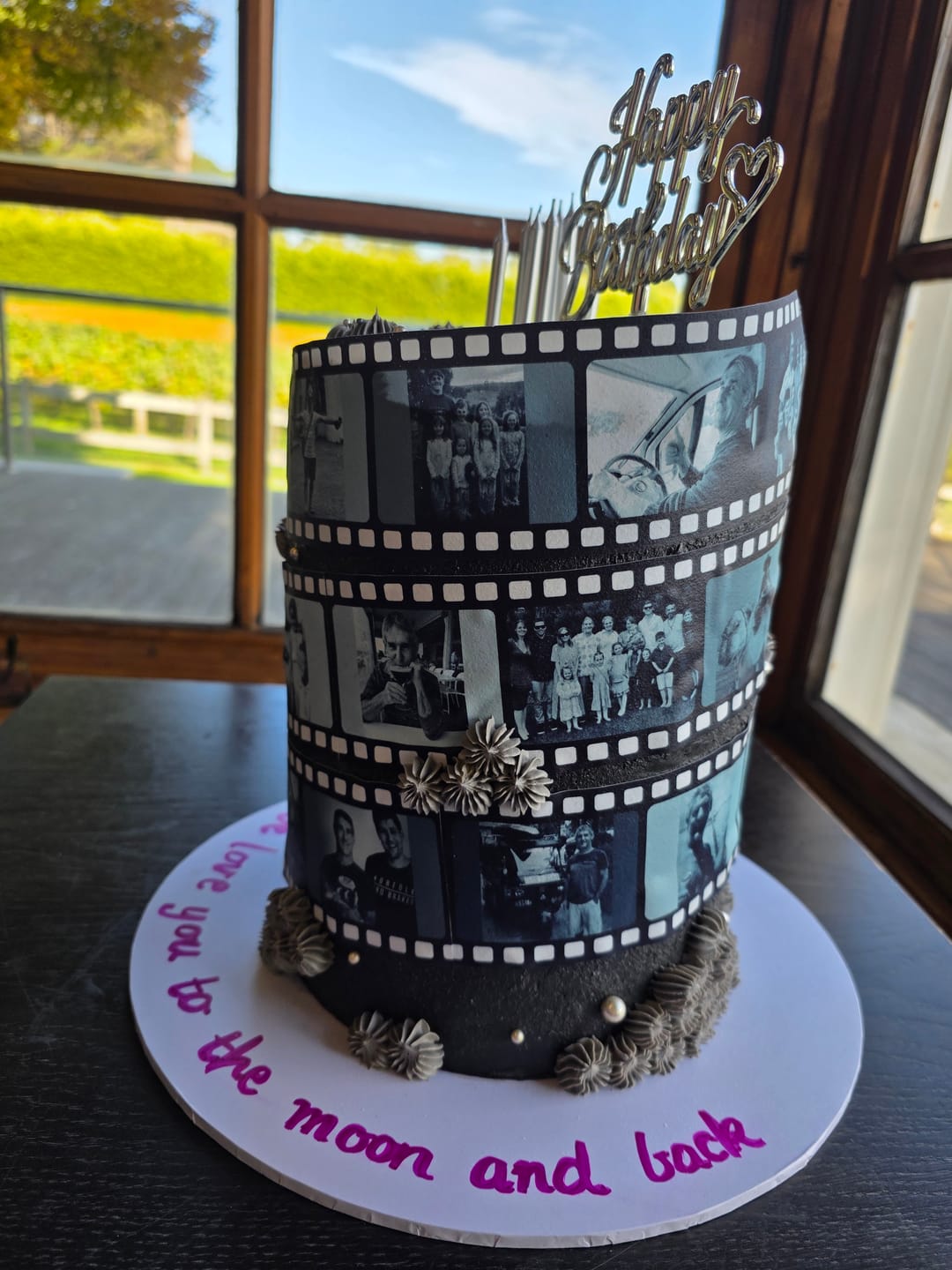 Customer photo review of Film Reel - Custom Edible Icing Image