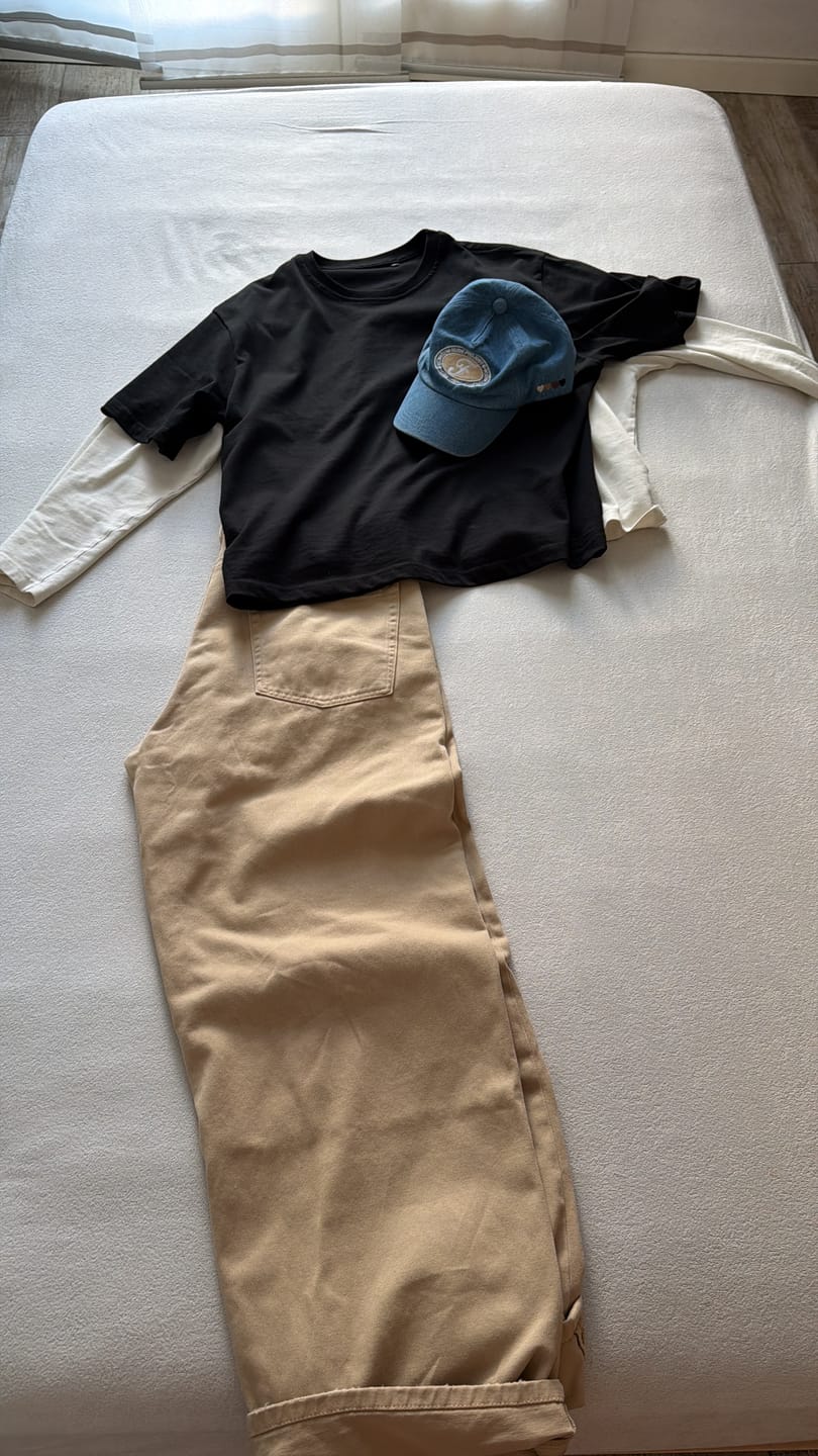 Customer photo review of T-Shirt Cropped Blanks 220GSM Black