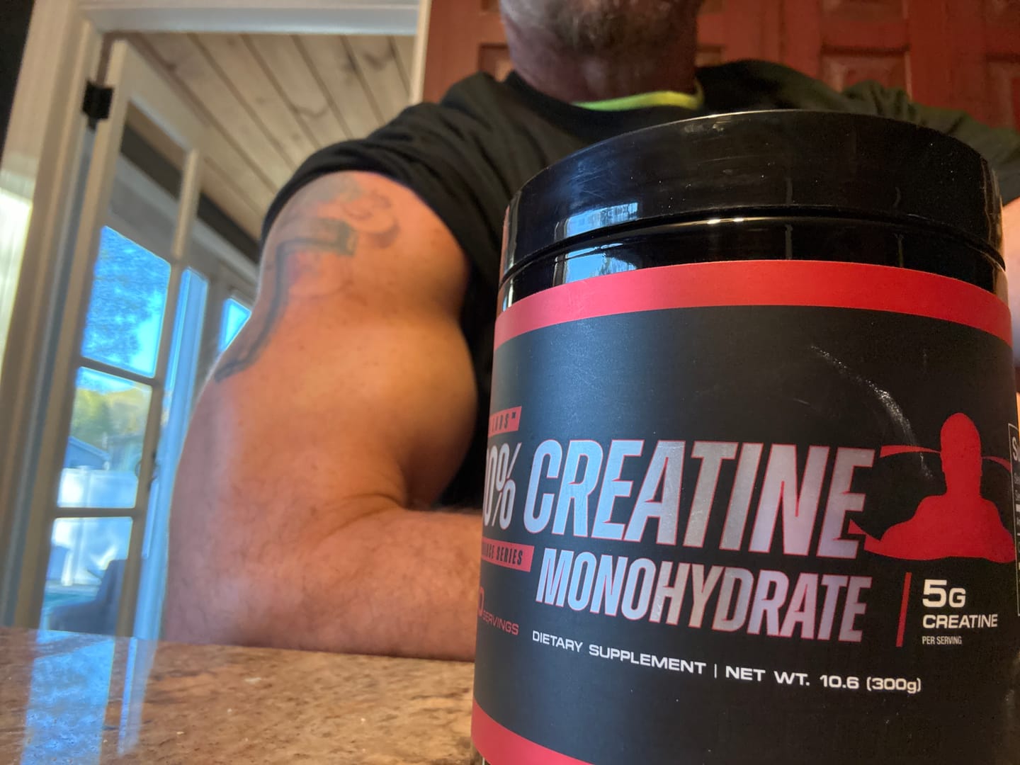 Customer photo review of 100% Creatine Supplement
