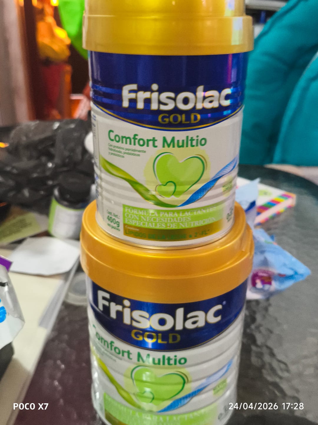 Customer photo review of Frisolac Gold Comfort Multio (0-12 Meses) Pack C/ 1.2 Kg