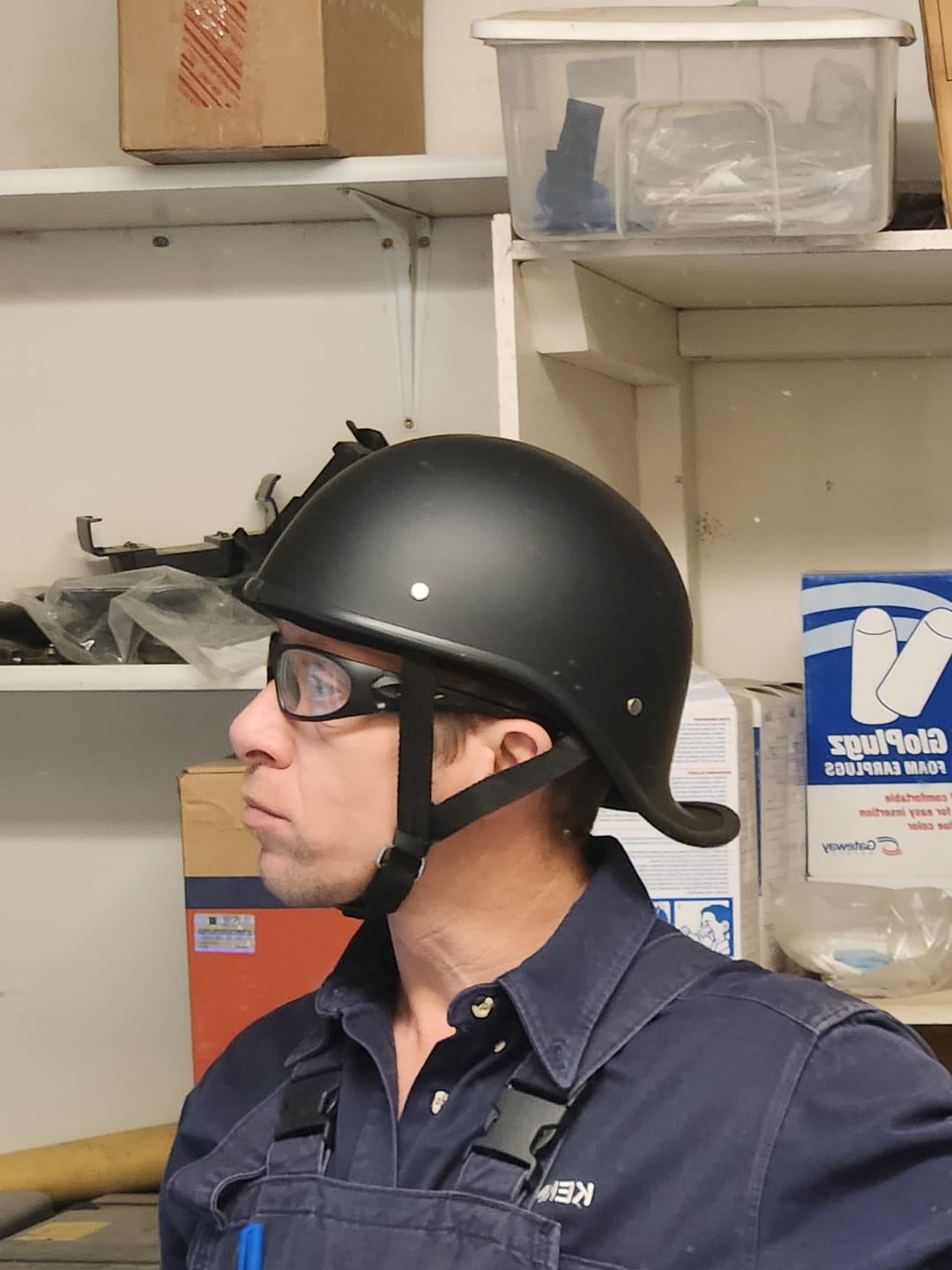 Customer photo review of Lightweight Reversible DOT Curve Helmet / Matte Black