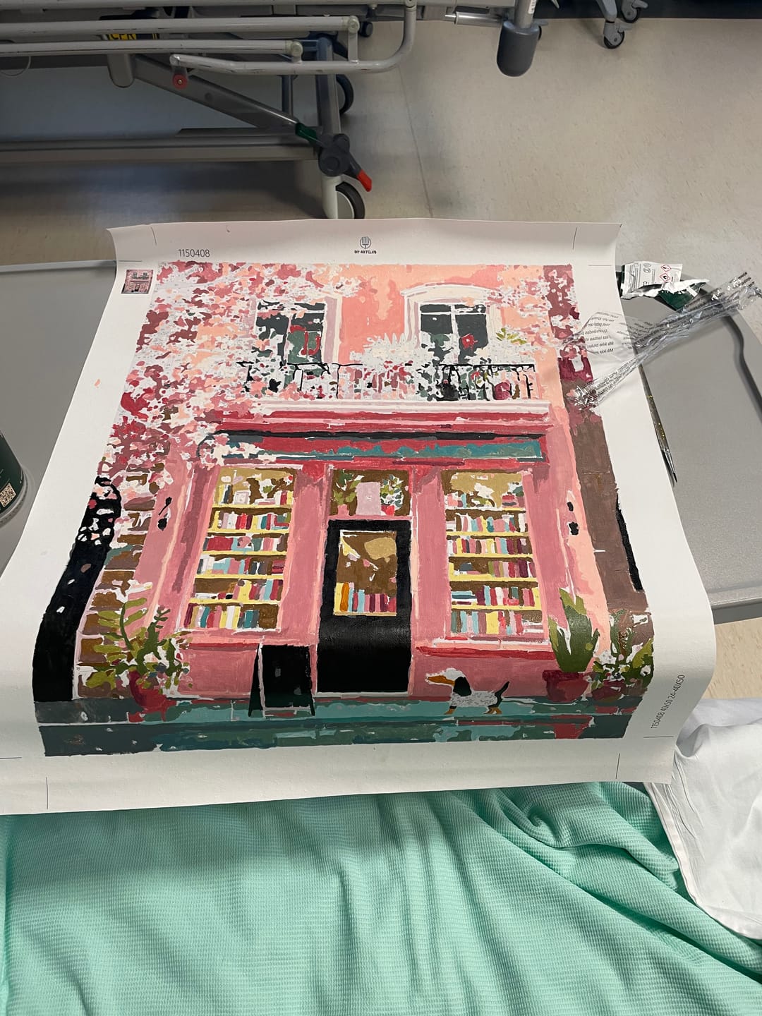 Customer photo review of Boutique in pink | Paint by Number