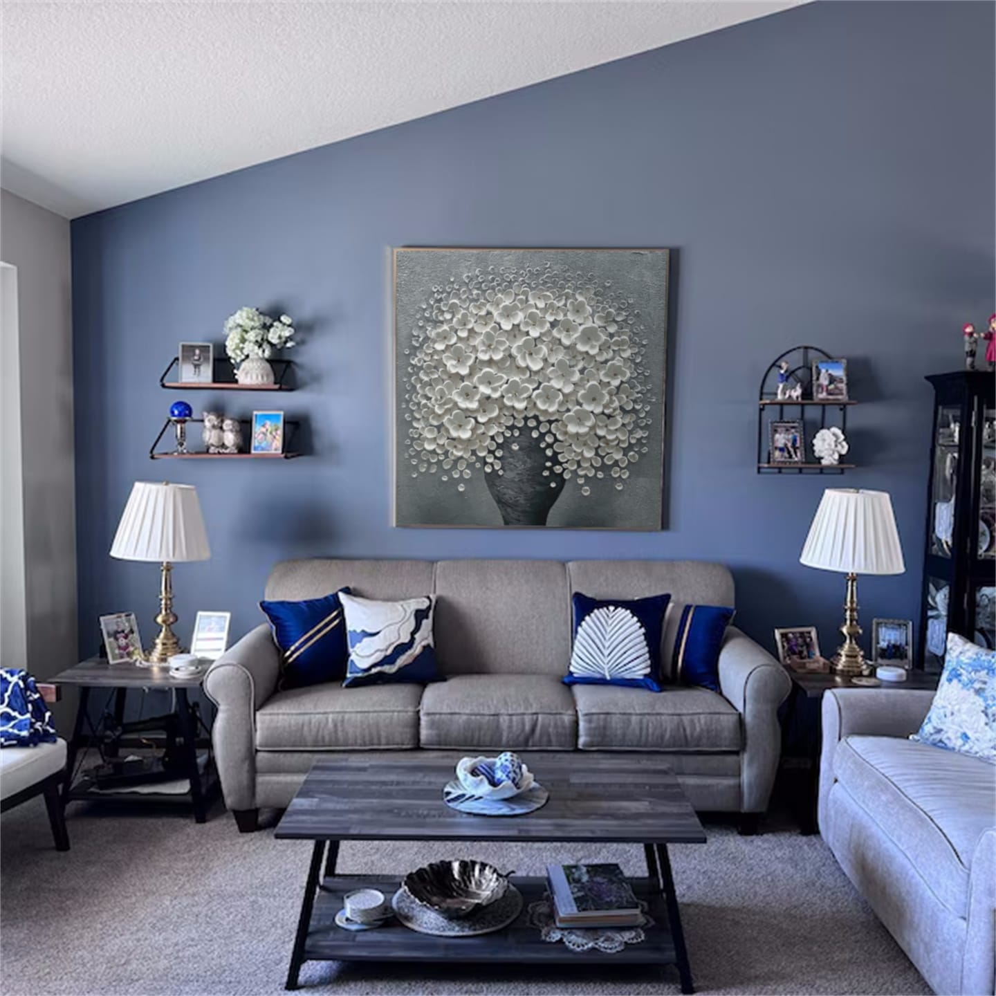 Customer photo review of Flower Textured Painting Canvas #FP066
