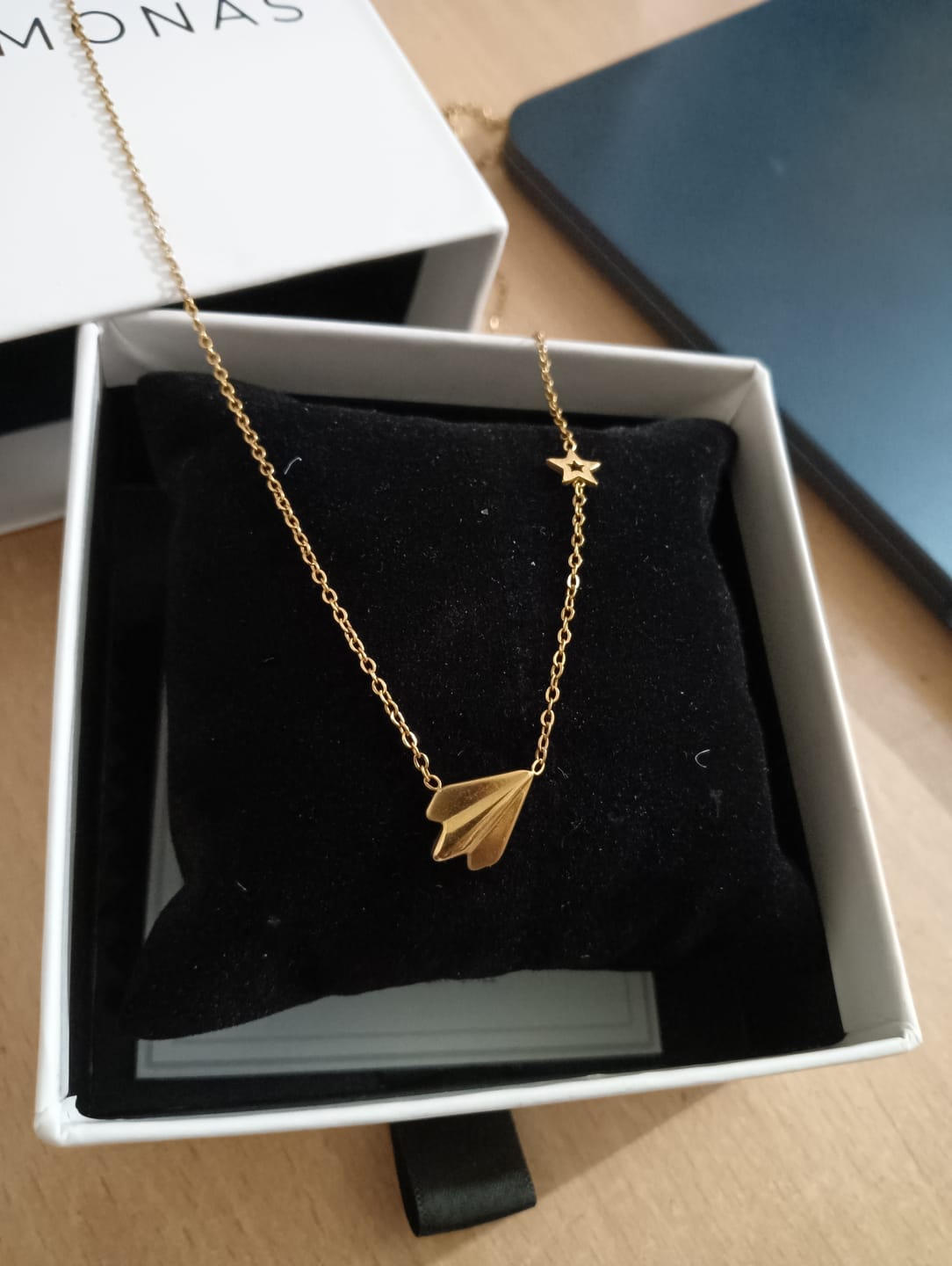 Customer photo review of Simple Chain Necklace with Star Charm