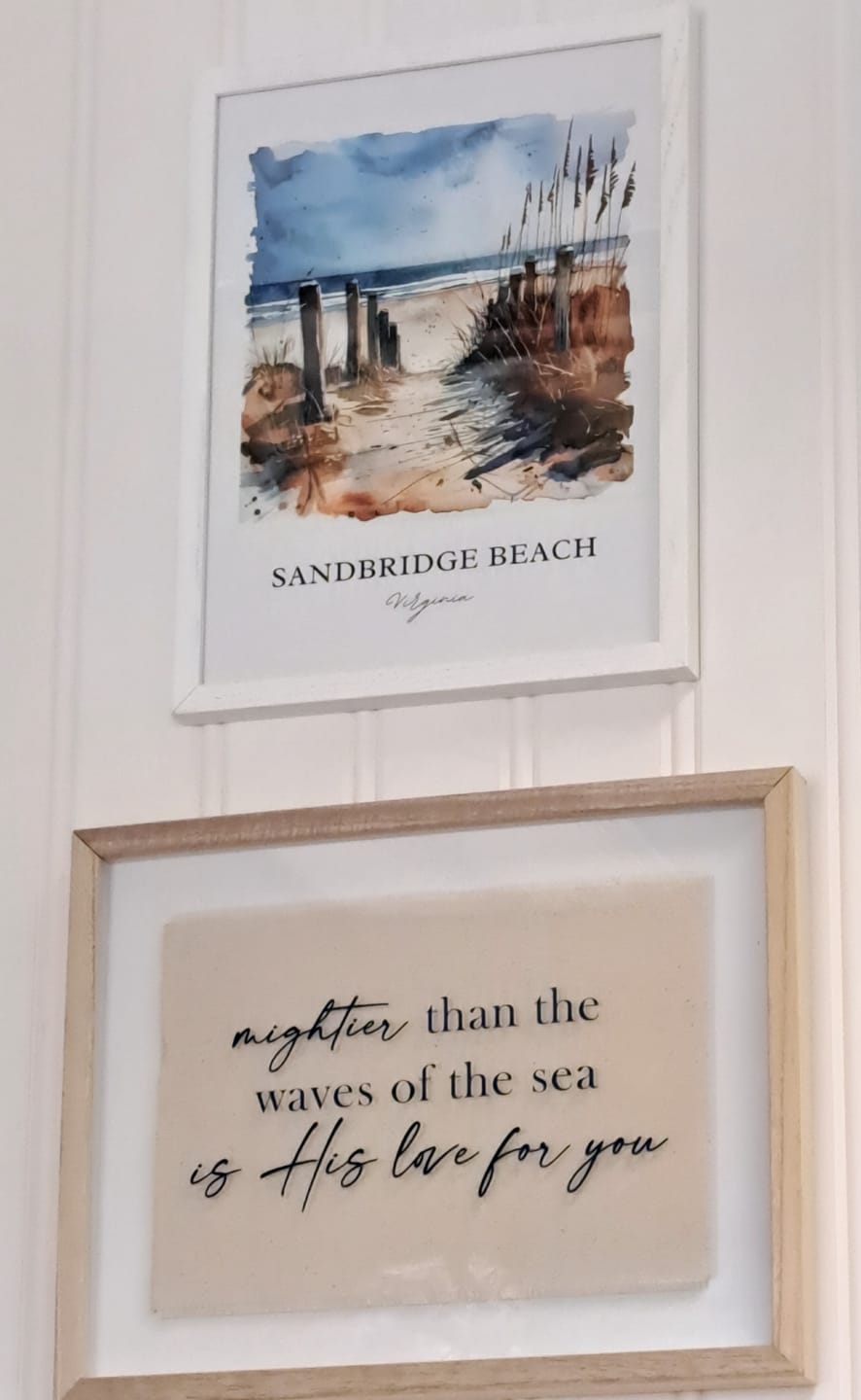 Customer photo review of Sandbridge Beach, Virginia – Watercolor Art Print
