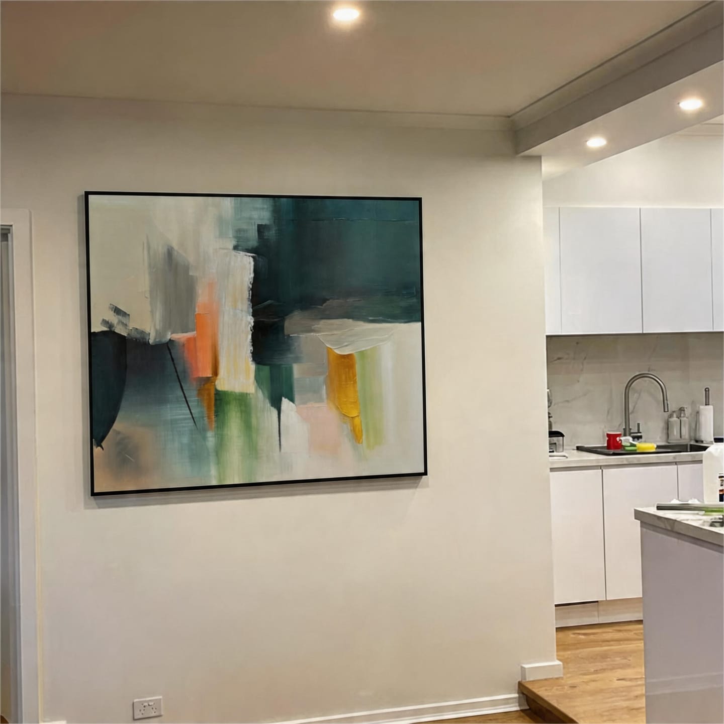Customer photo review of Colorful Abstract Painting Canvas #AP113