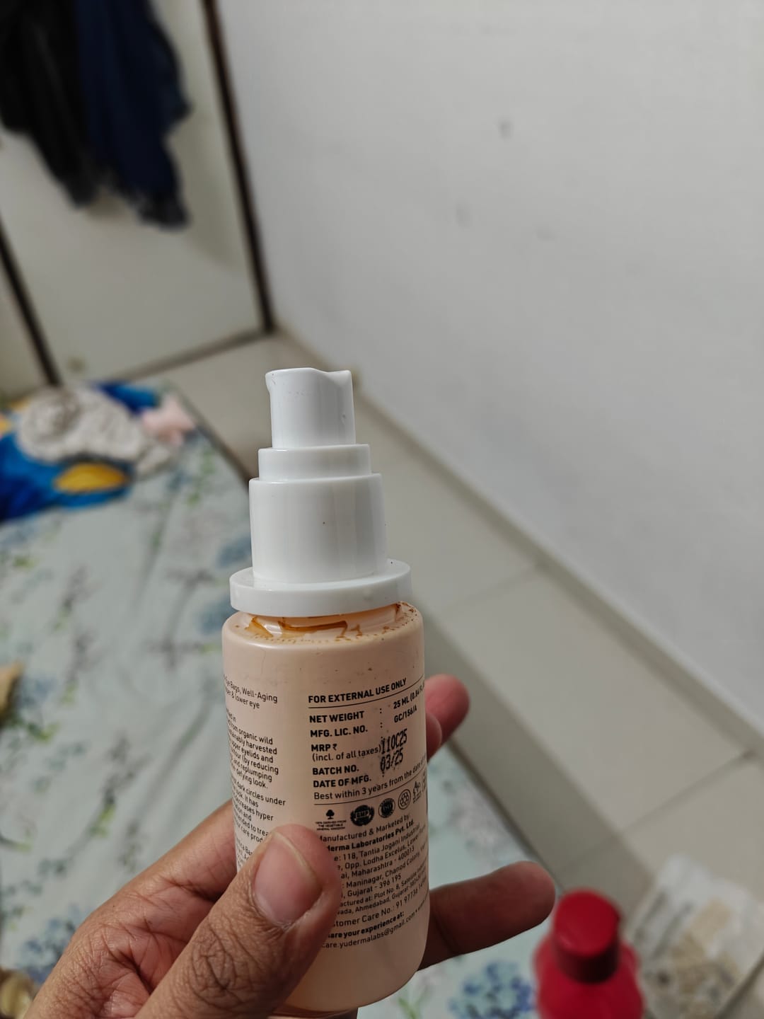 Customer photo review of Yuderma Yuvenex Under Eye Gel