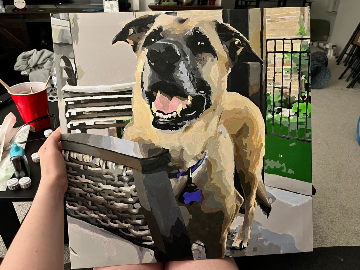 Customer photo review of Custom Paint By Numbers Kit