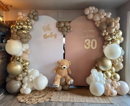 Customer photo review of 4x7ft Chiara Arched Backdrop Frame Custom Arched Wall Backdrop Cover for Party Decoration