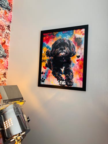 Customer photo review of Graffiti -  Personalised Poster