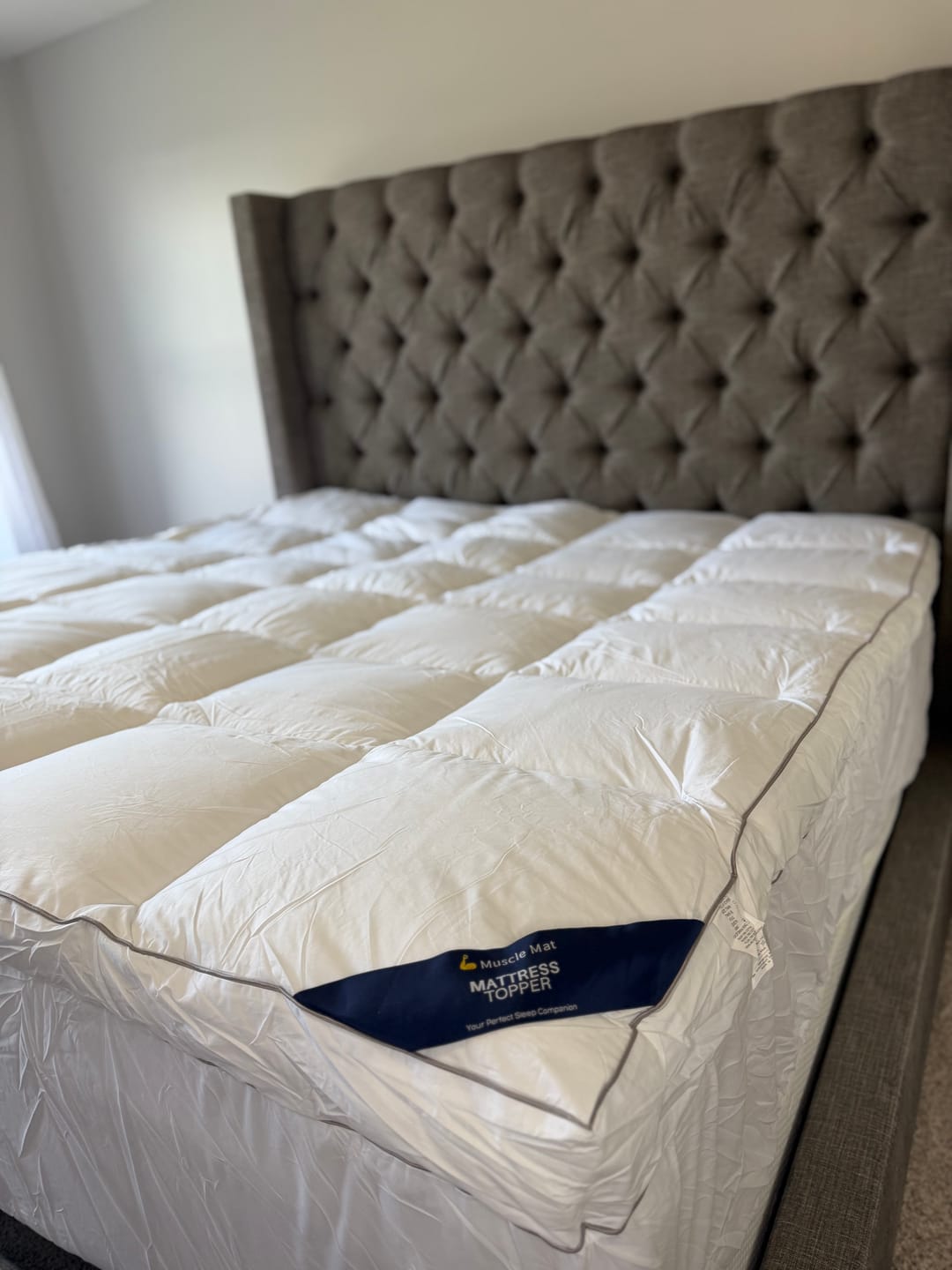Customer photo review of Muscle Mat Luxury Mattress Topper - 4 Inches Thick