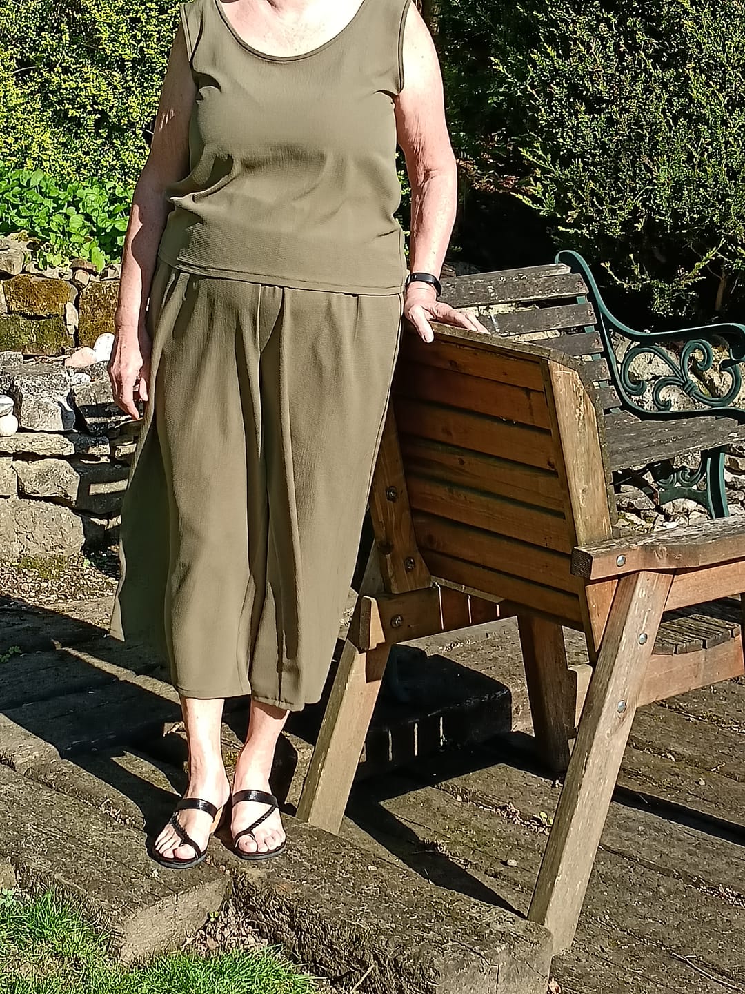 Customer photo review of Plain Bubble Crepe Fabric