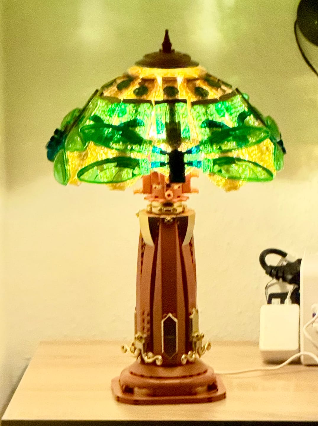 Customer photo review of Pantasy Stained Glass Table Lamp 85042