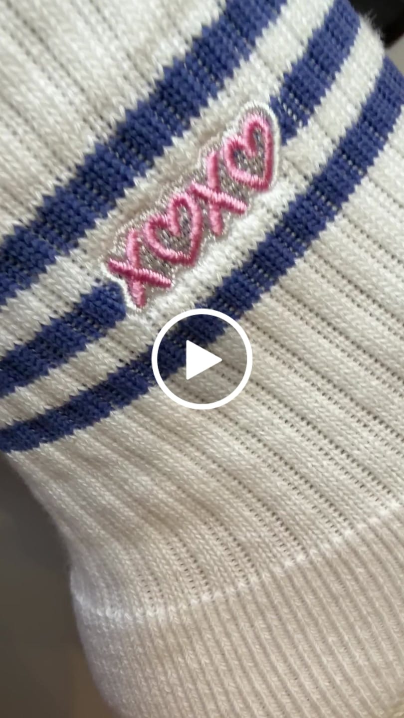 Customer video review of XOXO Grip Socks