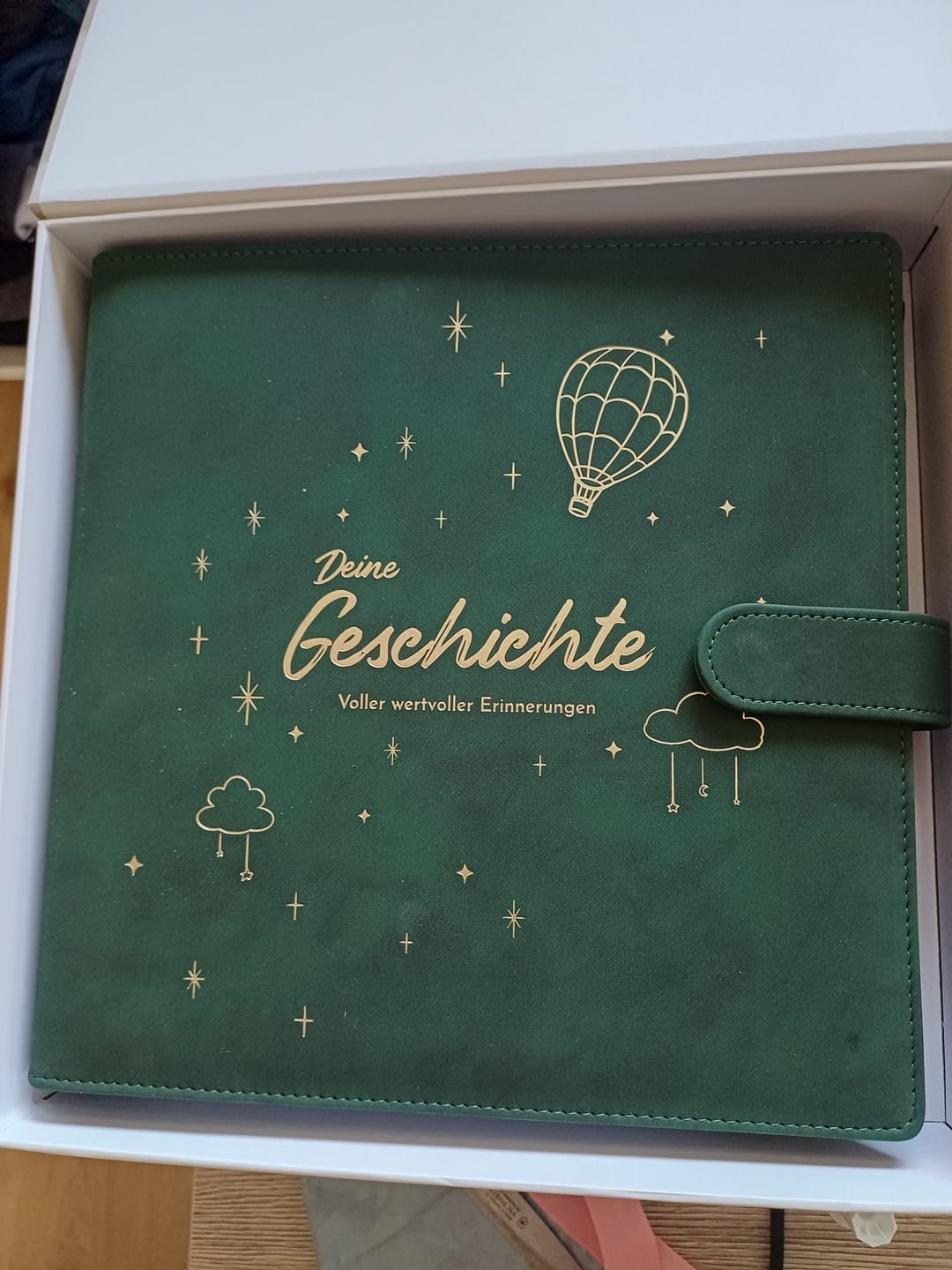 Customer photo review of Ringbinder Dunkelgrün – Veganes Softleder inkl. Geschenkbox