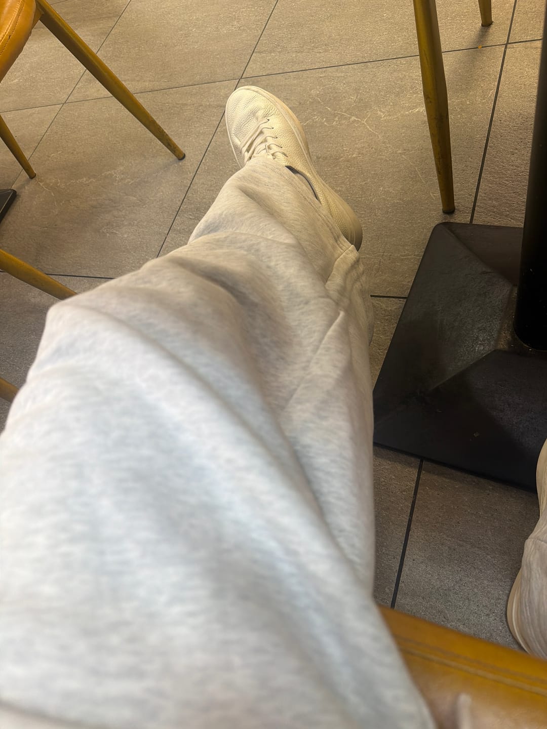 Customer photo review of Cloud Grey Baggy Sweatpants