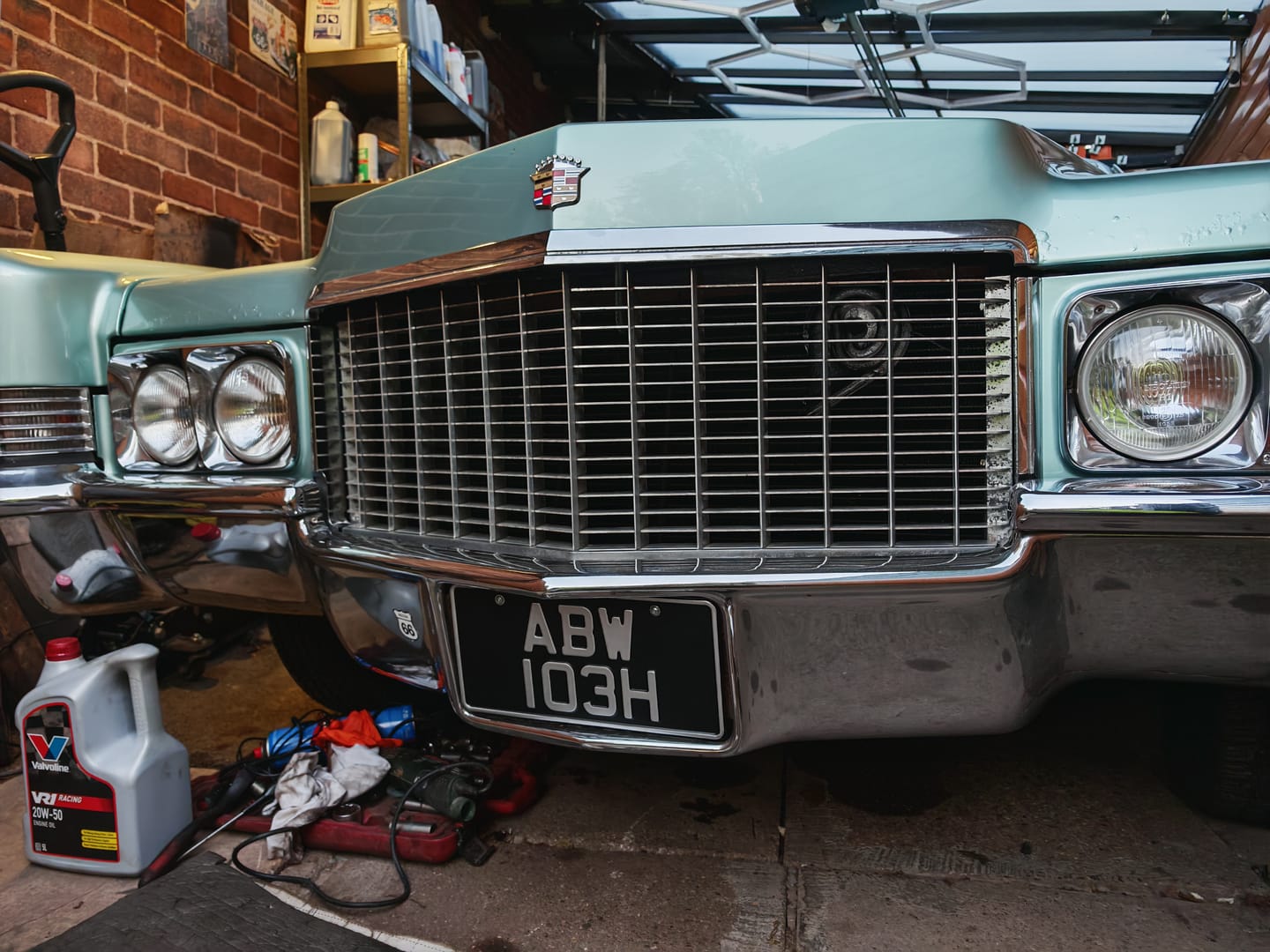 Customer photo review of Classic American Metal Pressed Number Plate – 12 x 6 Inches