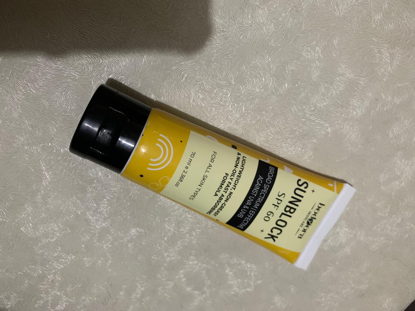 Customer photo review of Sunblock SPF 60
