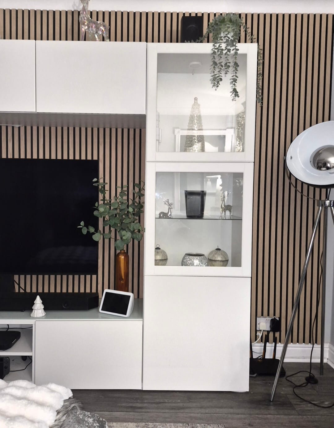 Customer photo review of Acoustic Slat Wall Panels Wooden Decorative Wall Panels Natural Oak Premium 2.4m x 0.6m