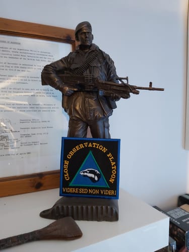 Customer photo review of Close Observation Platoon Square Patch