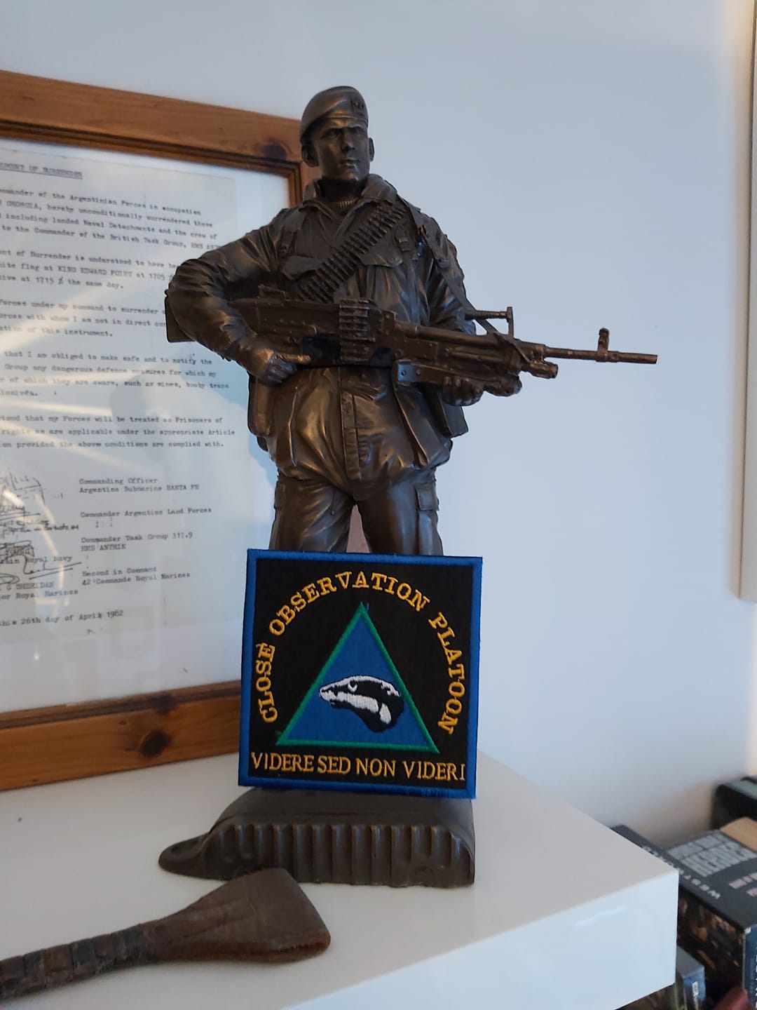 Customer photo review of Close Observation Platoon Square Patch