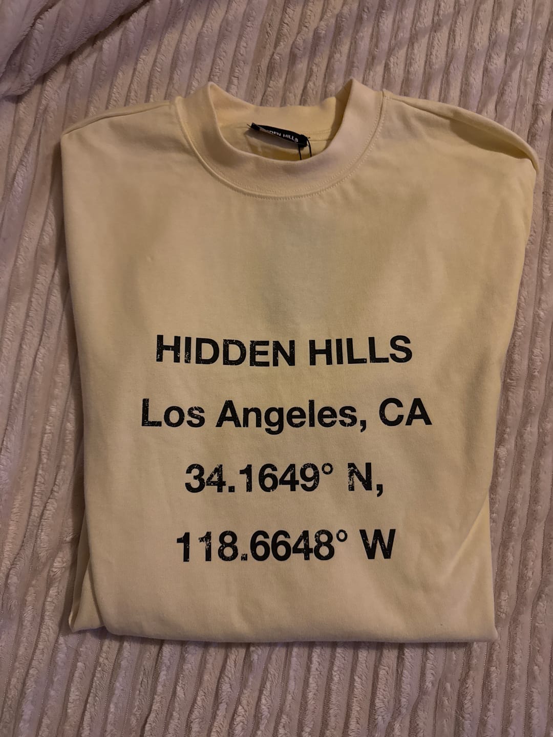 Customer photo review of VINTAGE LOGO LONGSLEEVE T-SHIRT BUTTER YELLOW