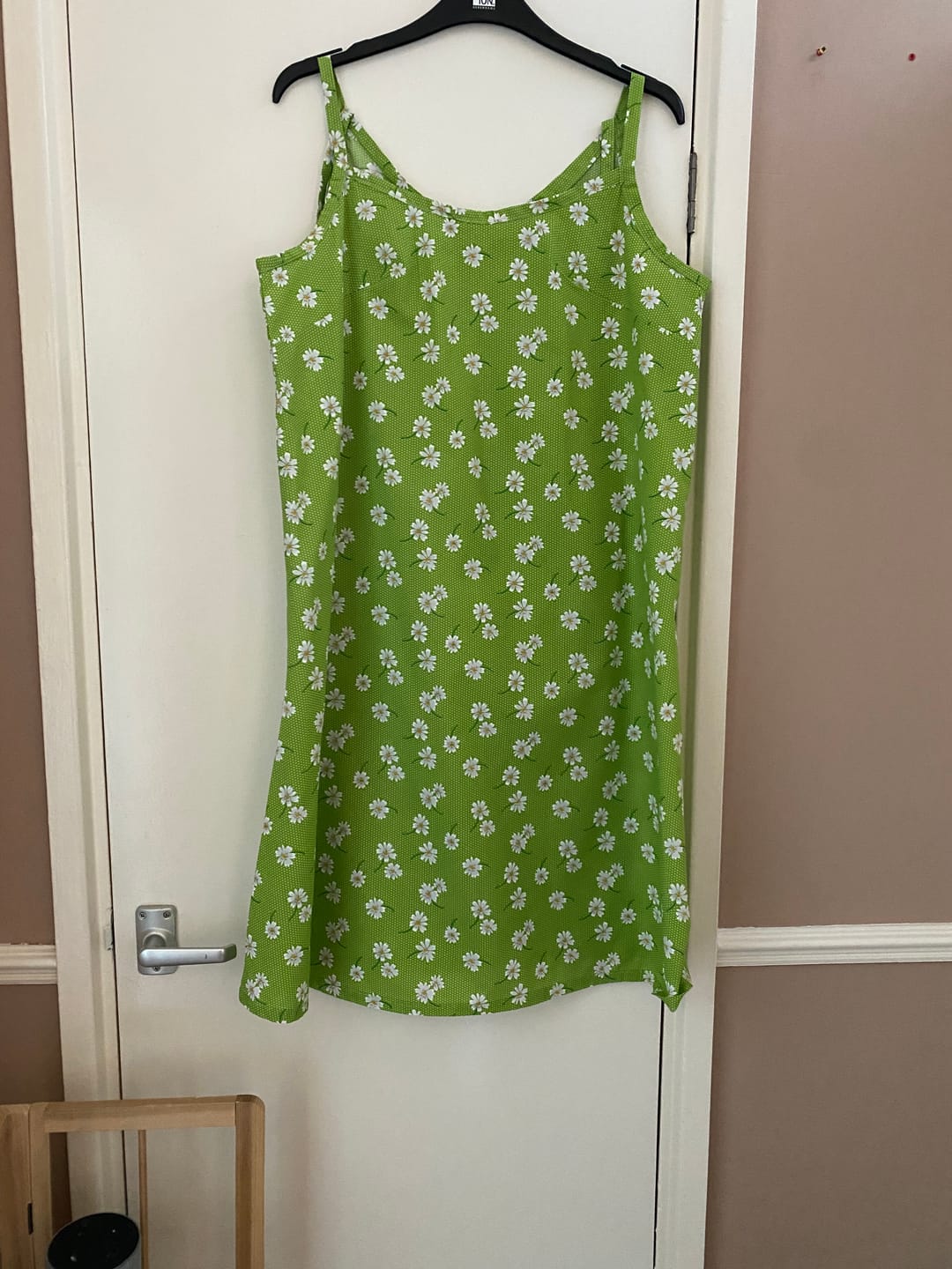 Customer photo review of White Flowers and Polka Dots Polycotton Fabric