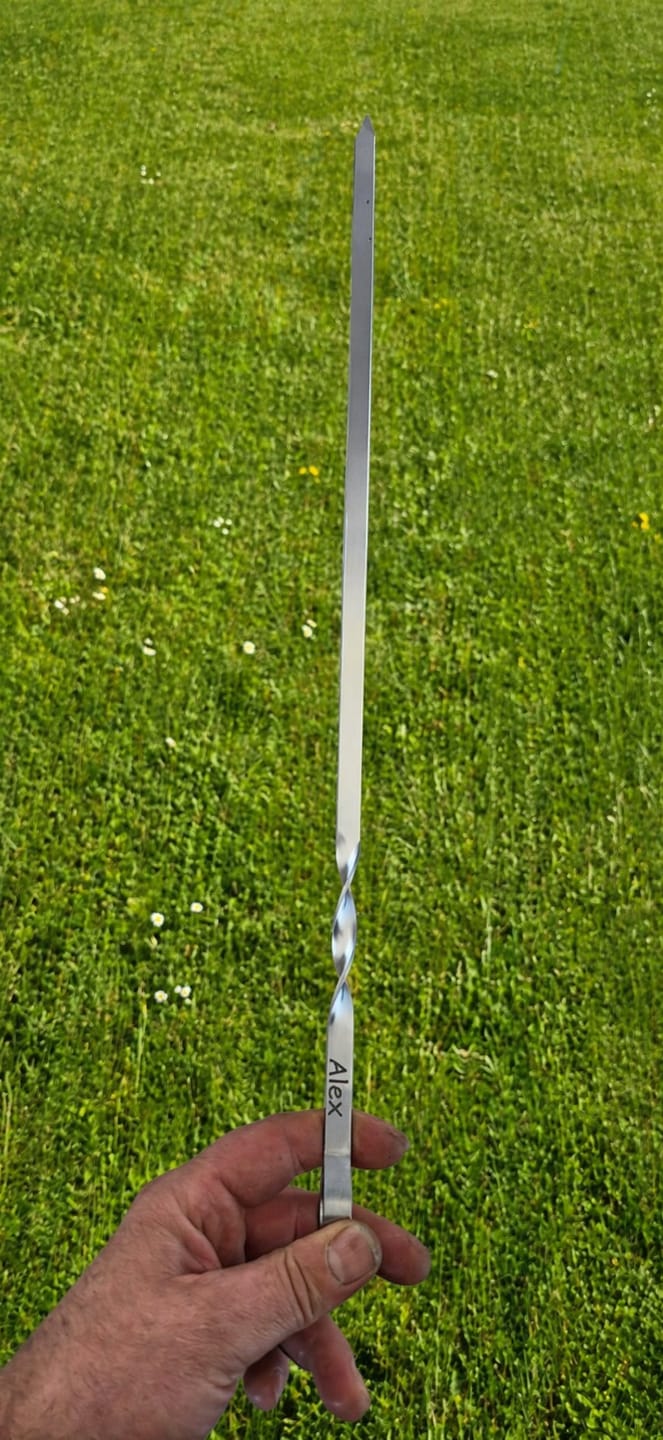 Customer photo review of Klassiker Grillspieße 50 cm – mit persönlicher Gravur | Aganjok