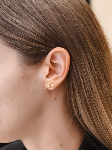 Customer photo review of Tinkerbell Earrings