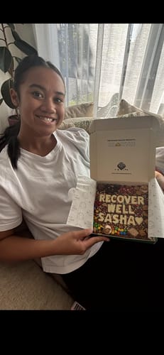 Customer photo review of Custom message loaded brownie