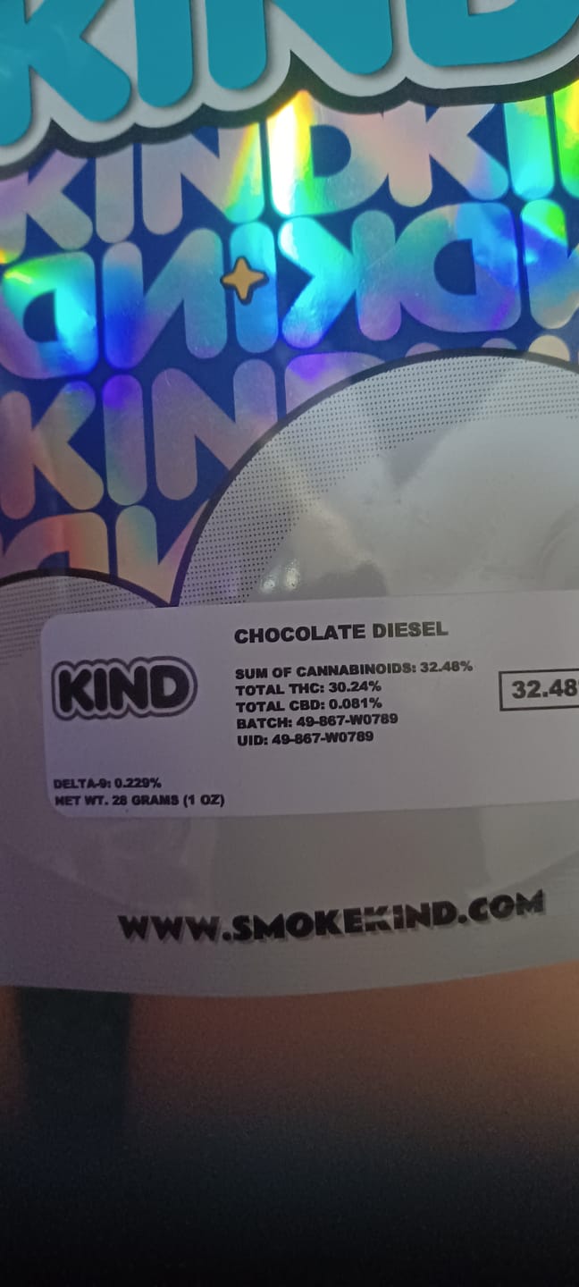 Customer photo review of Chocolate Diesel - 28 Grams - Hybrid